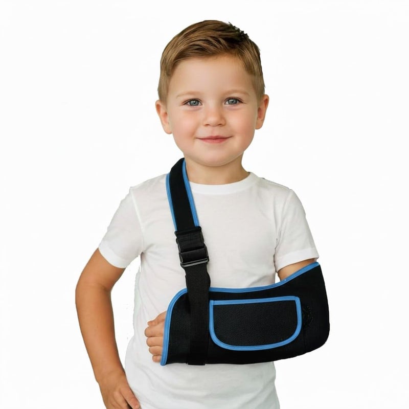 mosago toddler arm sling, Lightweight & Breathable Medical Sling with Adjustable Shoulder Strap, Shoulder Mesh Immobilizer Slings for Elbow Injury/Torn Rotator Cuff/Wrist Injury/Surgery.Right or Left - Image 1